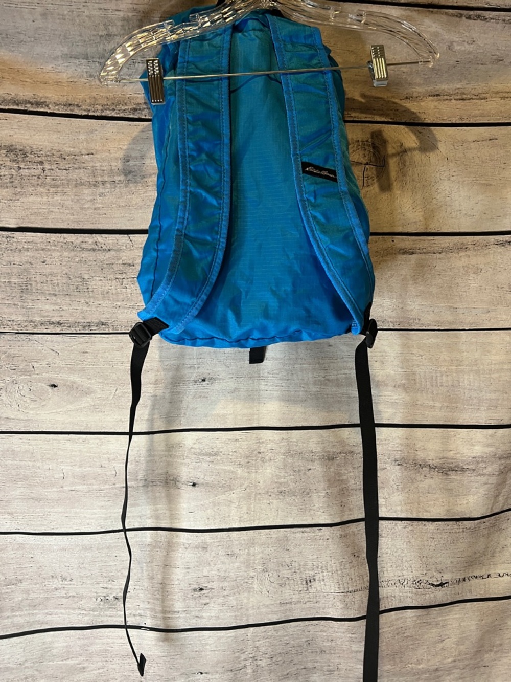 Eddie Bauer 20L Stowaway Ruck Pack Bright Blue Backpack Travel Hiking Compact - Picture 4 of 6